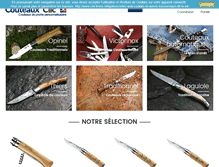 Tablet Screenshot of couteaux-clic.com